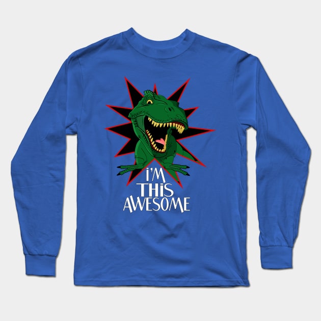 Tyrannosaurus Rex Long Sleeve T-Shirt by rachybattlebot